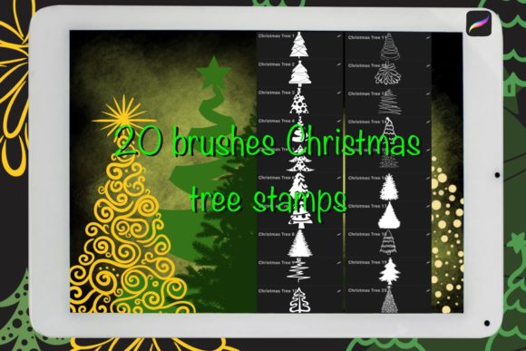 Download Christmas Trees Brushes for Procreate - Procreate Collection