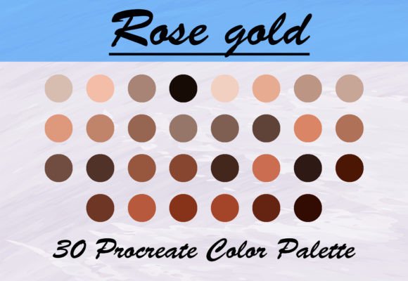 Download Rose Gold Color Palette for Procreate - Procreate Collection