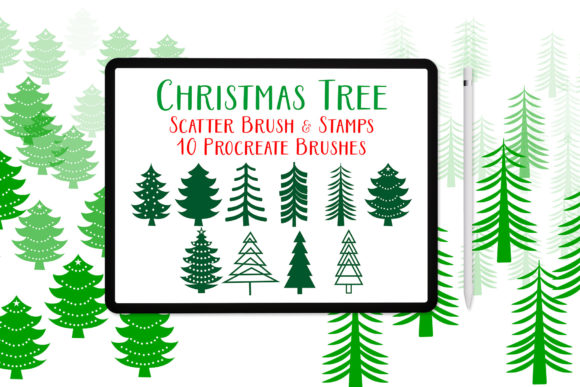 Download Procreate Brushes for Christmas Trees - Procreate Collection