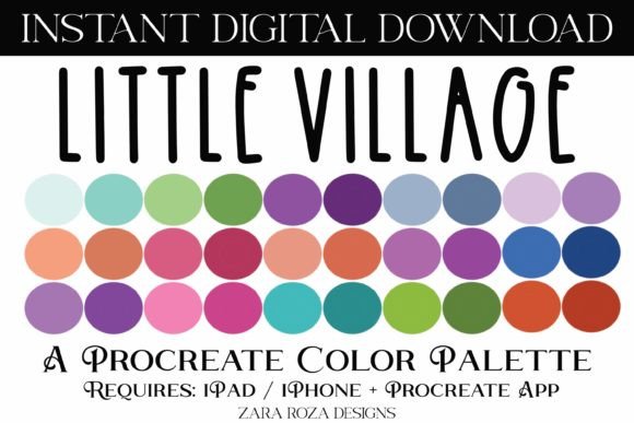 Download Little Village Procreate Color Palette - Procreate Collection