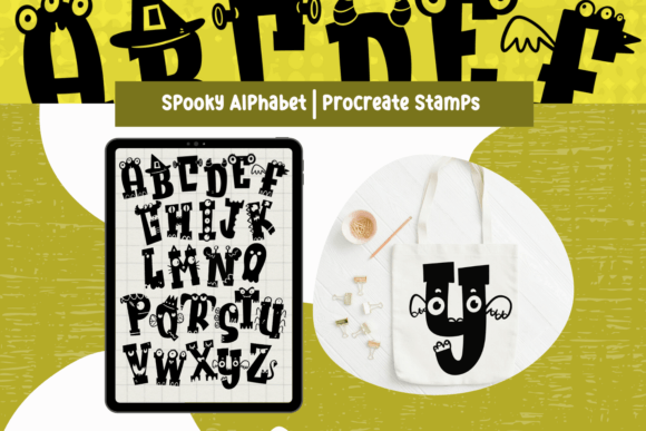 Download Procreate Brushes Monster Alphabet - Procreate Collection