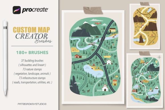 Download Procreate Custom Map Creator Kit - Procreate Collection