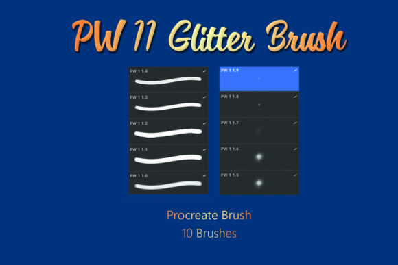 Download PW 11 Procreate Brush - Glitter Brushes - Procreate Collection