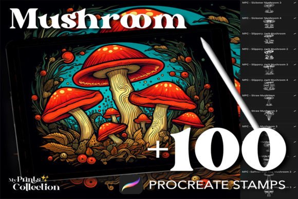 Download 100+ Mushroom Stamps Procreate - Procreate Collection