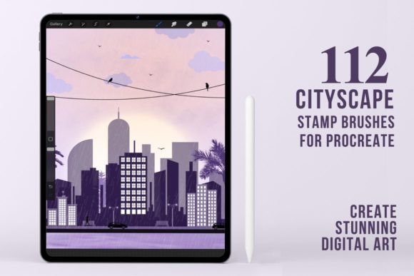 Download 112 Cityscape Procreate Stamp Brushes - Procreate Collection