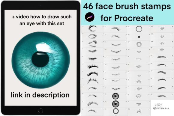 Download Face Brush Stamps for Procreate - Procreate Collection