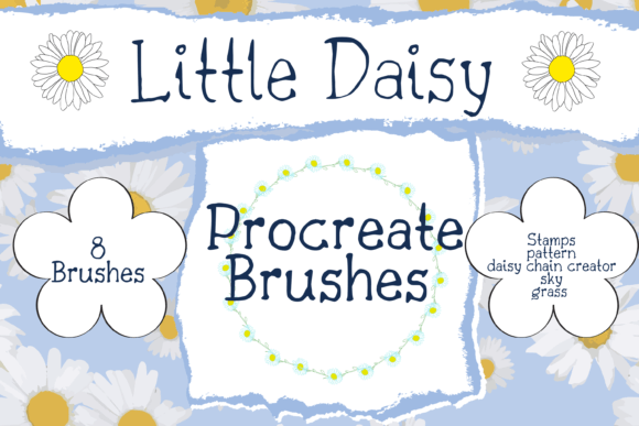 Download Little Daisy Procreate Brush Set - Procreate Collection