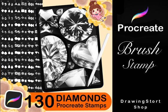 Download 130 Procreate Diamonds Brushes - Procreate Collection