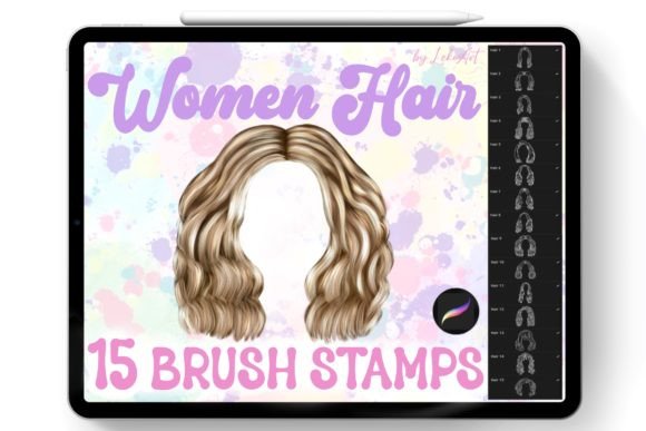 Download Hair Brush Stamp Procreate - Procreate Collection