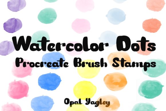 Download Watercolor Dots Procreate Stamps - Procreate Collection