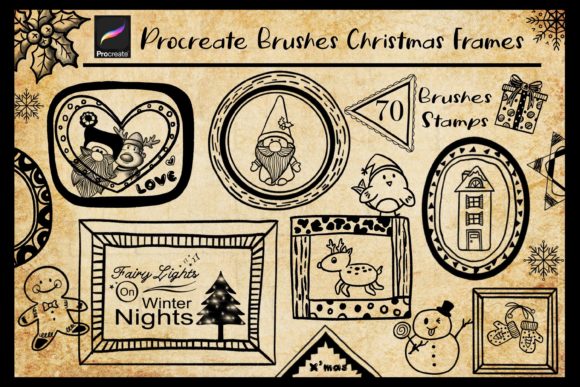 Download Procreate Brushes Christmas Frames - Procreate Collection