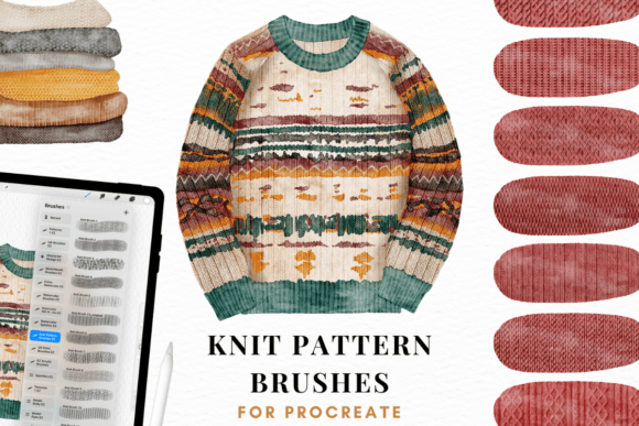 Download Knit Pattern Brushes for Procreate - Procreate Collection