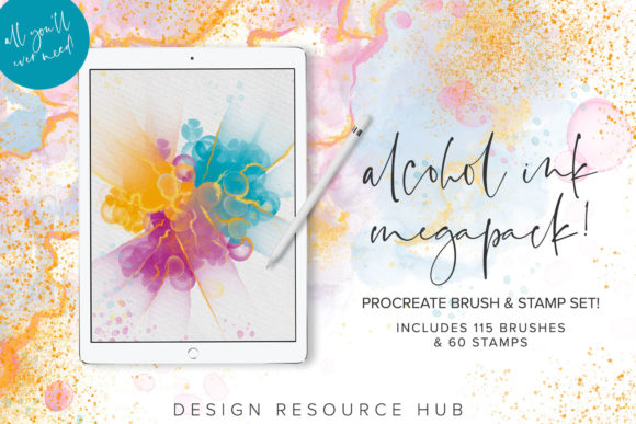 Download Procreate Alcohol Ink Megapack - Procreate Collection