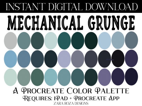 Download Mechanical Grunge Procreate Palette - Procreate Collection
