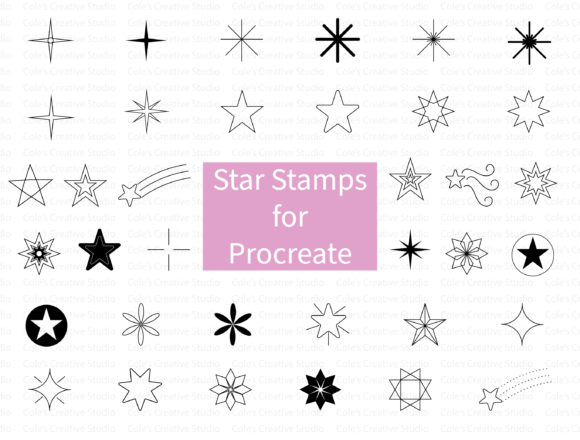 Download Procreate Star Stamp Brush Set - Procreate Collection