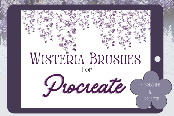 Download Procreate Wisteria Brushes &amp; Palette - Procreate Collection