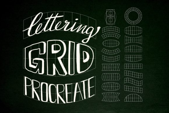 Download Lettering Grid for Procreate Stamp Brush - Procreate Collection