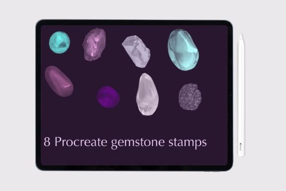 Download Procreate Gemstone Stamps - Procreate Collection