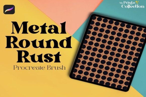 Download Metal Round Rust Procreate Brush - Procreate Collection