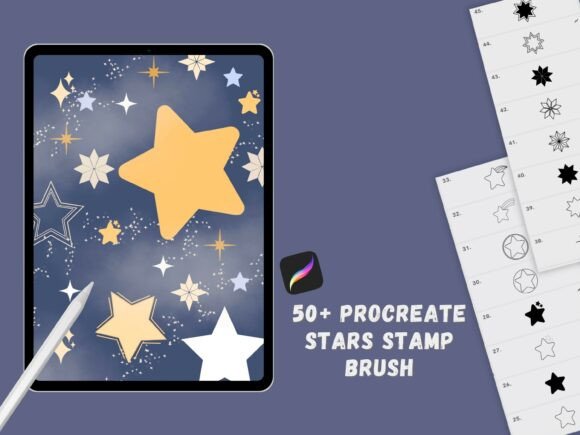 Download Procreate Star Stamps Brushes - Procreate Collection