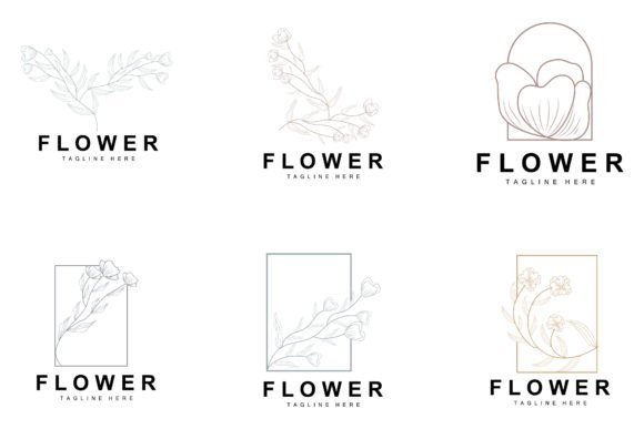 Download Floral Logo, Leaves and Flowers Botanica - Leaves and flowers Collection