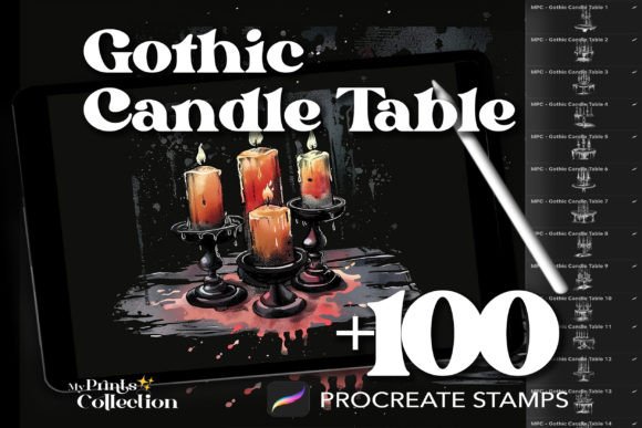 Download 100+ Procreate Gothic Candle Table - Procreate Collection