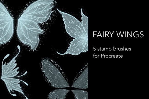 Download Fairy Wings Stamp Brushes for Procreate. - Procreate Collection