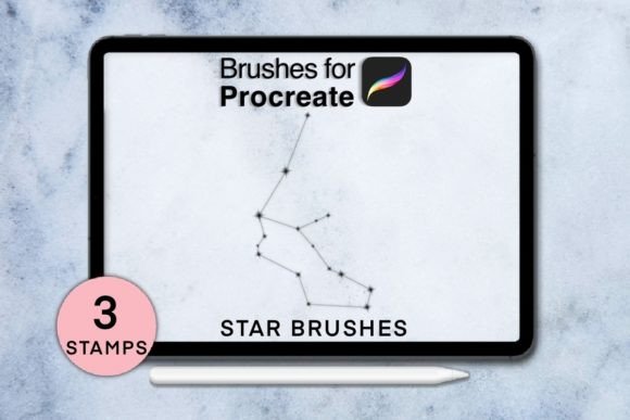 Download 3 Star Procreate Stamps - Procreate Collection