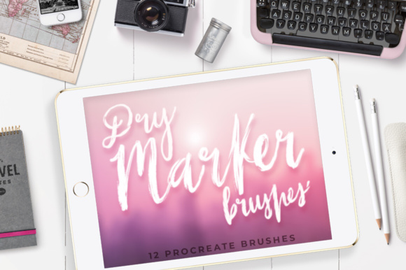 Download 12 Dry Marker Brushes - PROCREATE - Procreate Collection
