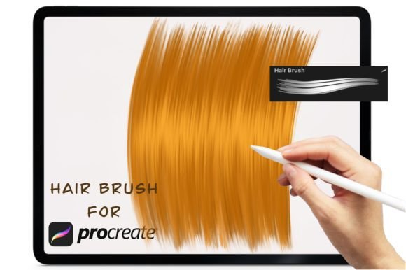 Download Hair Brush for Procreate - Procreate Collection