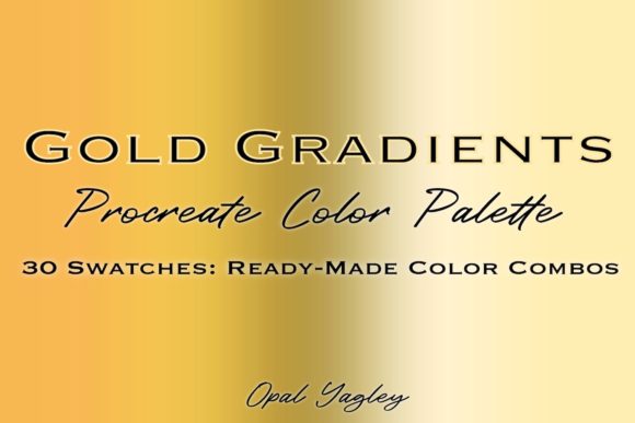 Download Gold Gradient Procreate Color Palette - Procreate Collection