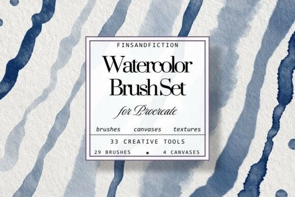 Download Wet Watercolor Procreate Brush Set - Procreate Collection