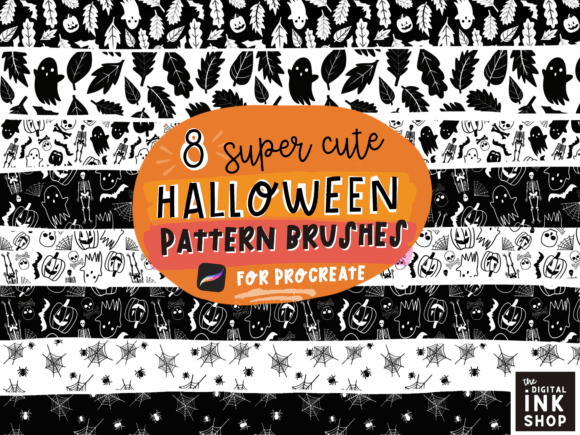 Download &nbsp;Halloween Procreate Pattern Brushes - Procreate Collection