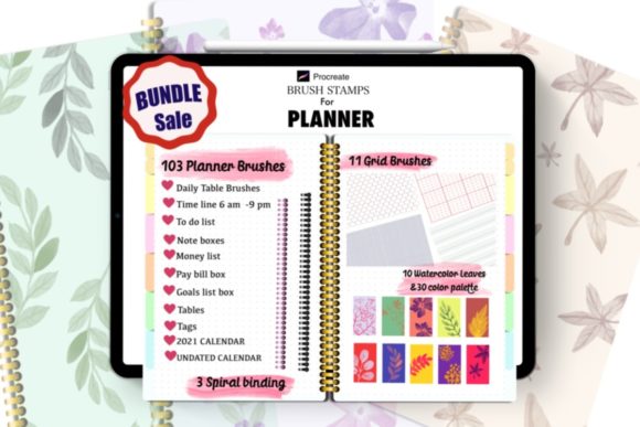 Download Planner Stamps Procreate,Bundle Sale - Procreate Collection