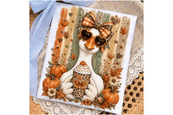 Download Preppy Fall Goose PNG,Autumn Pumpkin PNG - Premium Bundle