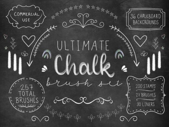 Download Procreate Chalk Brushes Stamps Paper Set - Procreate Collection