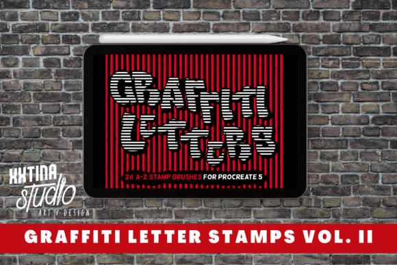 Download Graffiti Letter Stamps for Procreate II - Procreate Collection
