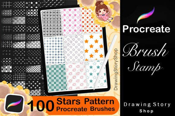 Download 100 Procreate Star Pattern Brushes - Procreate Collection