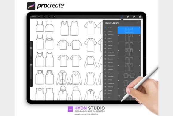 Download TOP Fashion Flat Sketches for Procreate - Procreate Collection