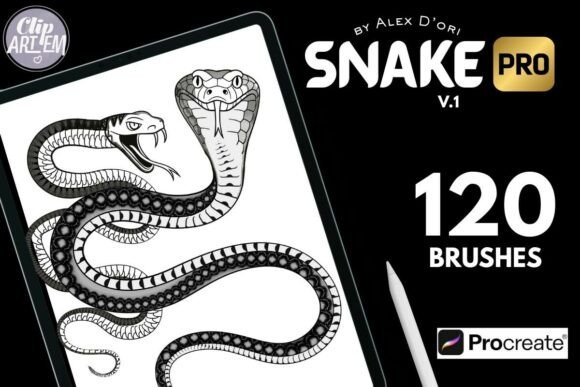 Download 120 Snake Brushes for Procreate - Procreate Collection