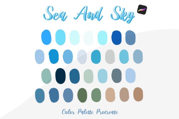 Download Sea and Sky Procreate Color Palette - Procreate Collection