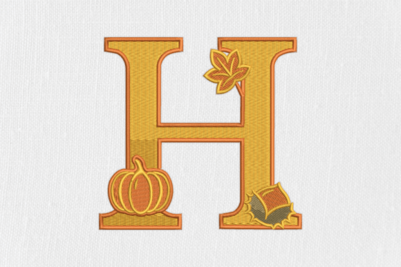 Download Letter H Autumn Monogram - Autumn Collection