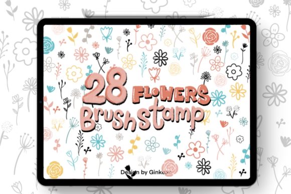 Download Flower Procreate Brush Stamp, Procreate - Procreate Collection