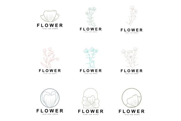 Download Floral Logo, Leaves and Flowers Botanica - Leaves and flowers Collection
