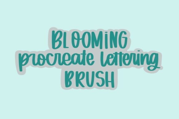 Download Procreate Lettering Brush Blooming - Procreate Collection