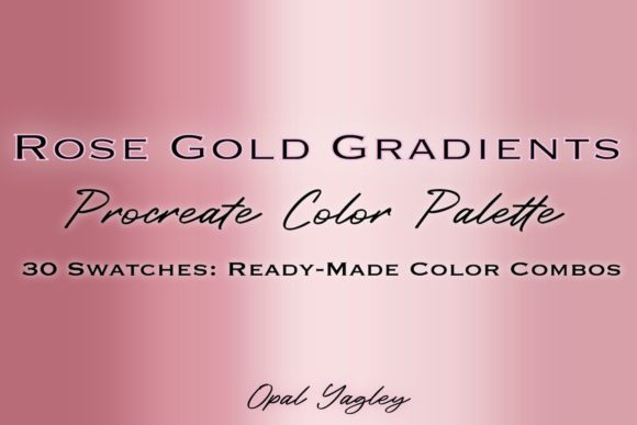 Download Rose Gold Gradient Procreate Colors - Procreate Collection