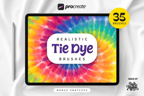 Download Procreate Realistic Tie-Dye Brushes - Procreate Collection
