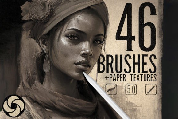 Download 46 Portrait Brushes for Procreate - Procreate Collection