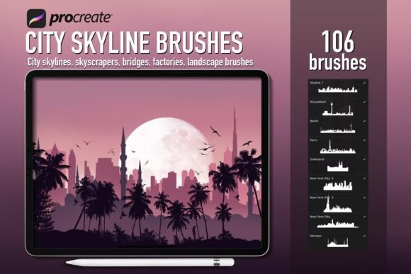 Download Procreate City Skyline Creator Brushes - Procreate Collection