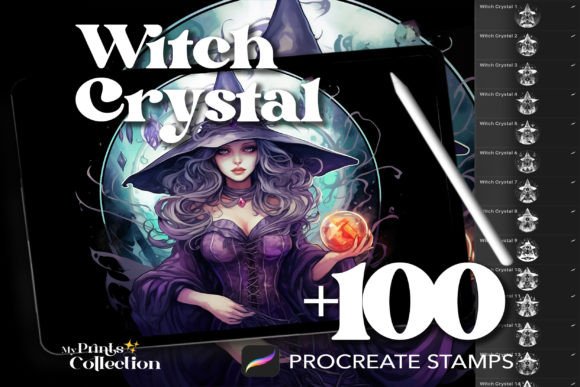 Download 100+ Procreate Witch Crystal Stamps - Procreate Collection